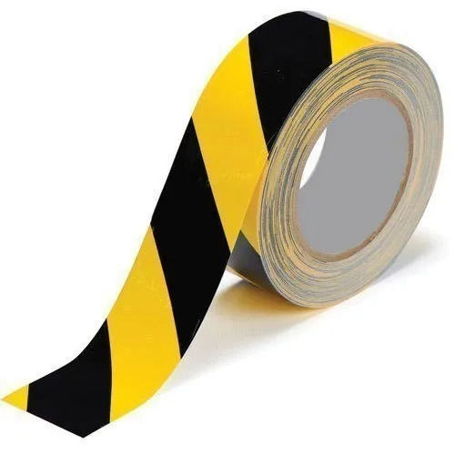 Silver 150 Micron 2 Inch And 18 Meter Zebra Cross Marking Tape Roll For Floor Marking