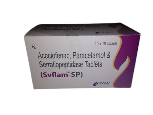 Acelofenac Paracetamol And Serratiopeptidase Tablet To Relief Pain 