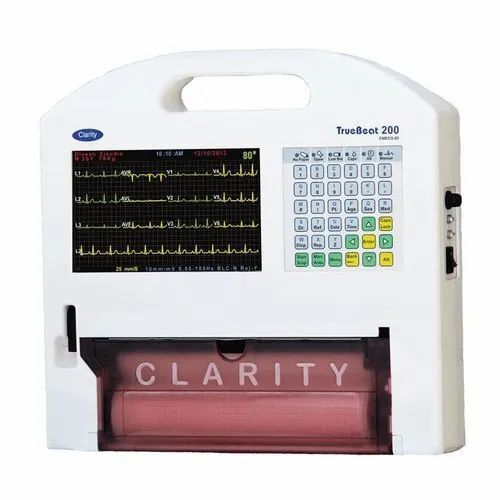 Automatic Clarity Truebeat 200 Ecg Machine With 12 No. Of Channels Purity(%): 99.9%