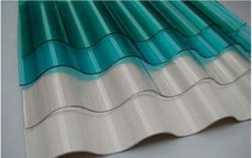 Durable Rectangular Chemical Resistance Plain Fiber Glass Roofing Sheets Application: In House Construction