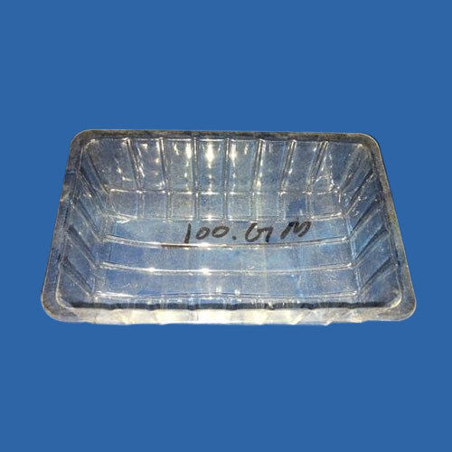 Silver Easy To Clean And Reuse Transparent Premium Design Light Cookies Tray