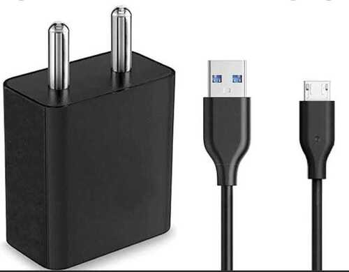 High Speed Type-C USB Travel Charger For Smartphone, Mobile Phones (Black)