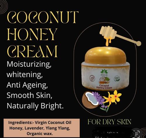 Rich In Vitamin E And Almond Oil Coconut Honey Cream For Dry Skin