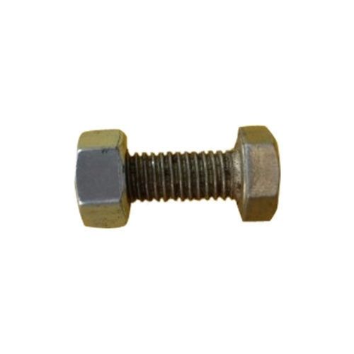 Brown Smooth Rust Proof Galvanized Surface Hexagon Head Mild Steel Nut Bolt 