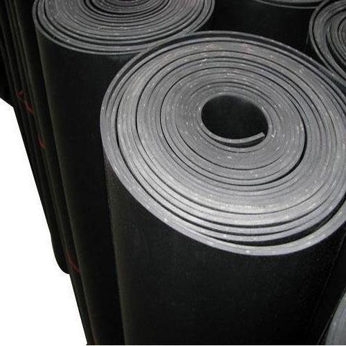 Silver Smooth Surface Light Weight Black Butyl Rubber Sheet For Insulation Industries 