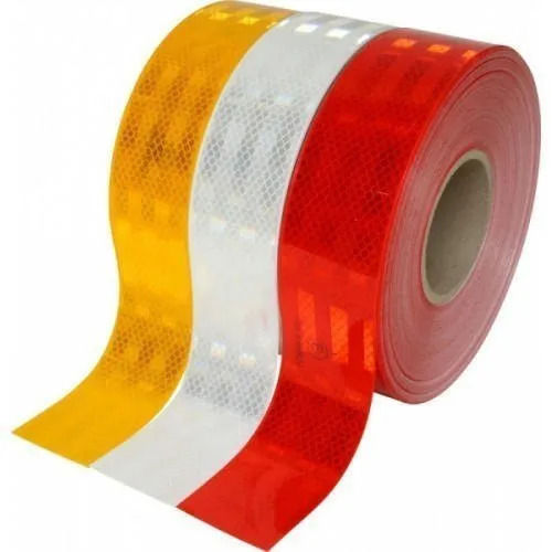 45 Meter 2 Inch High Gloss PET Reflective Tapes for Road Signs