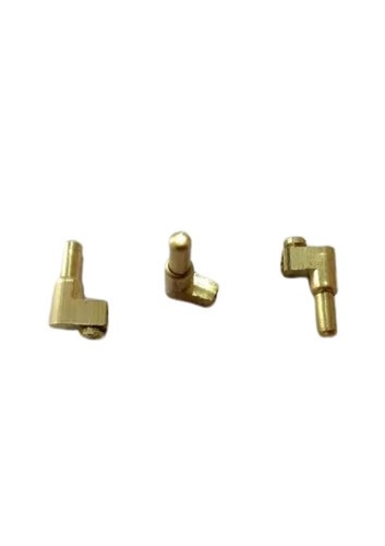 Brass Electric Holder Pin - 3x4 Inch, Premium Quality Polished Golden Finish | Optimum Brass Material, Durable MS Screw