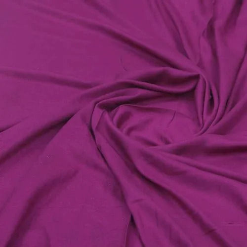 High Tenacity Anti Bacterial Solid In Color Fastness Plain Rayon Fabric 