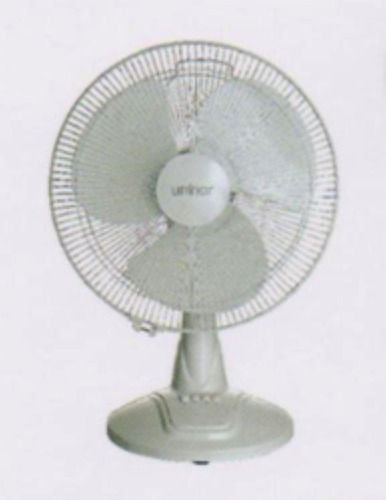 White Impact Resistant Three Blades Electric Operated Abs Plastic Table Fans