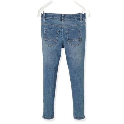 Washed Denim Slim Fit Jeans - Waist Sizes 28-36 Inches Blue Color for All Seasons