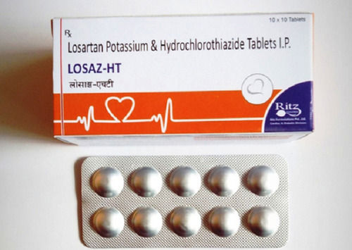 Losaz-HT Losartan Potassium And Hydrochlorothiazide Tablets, 10x10 Alu Alu