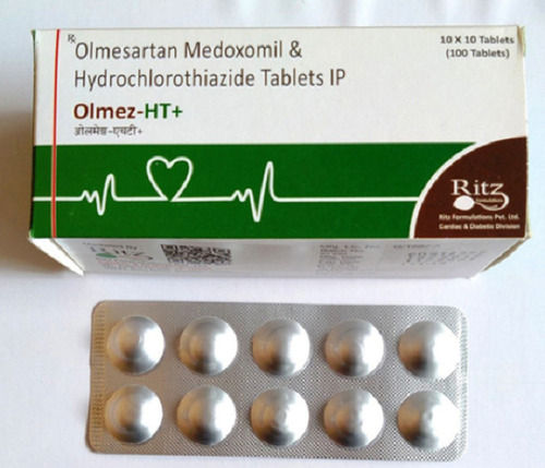 Olmez-Ht Plus Olmesartan Medoxomil और Hydrochlorothiazide Tablets, 10X10 Alu Alu आवेदन: औद्योगिक