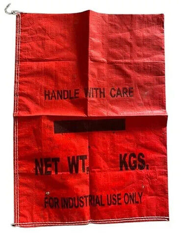 Red Printed HDPE Bag With Thickness 150 Micron And Dimension 50X40 Inch