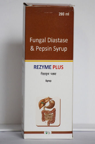 Rezyme Plus फंगल डायस्टेस और पेप्सिन सिरप, 200 Ml