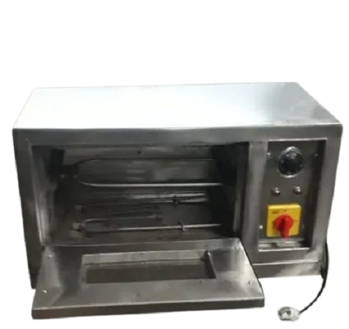 ग्रे 2 मिमी और 240 वोल्ट स्टेनलेस स्टील सामग्री अर्ध स्वचालित पिज्जा ओवन