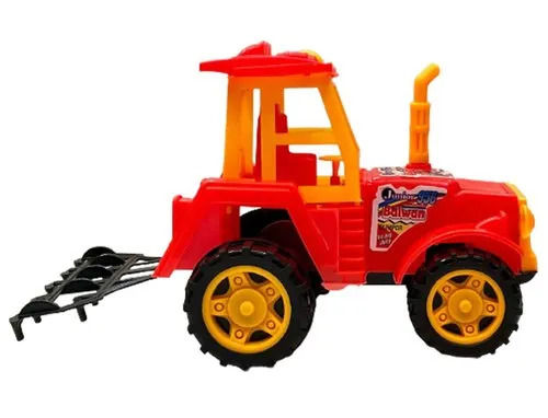 6 Inch Plastic Toy Tractor For Kids Playing, Suitable For 0-3 Years Kids