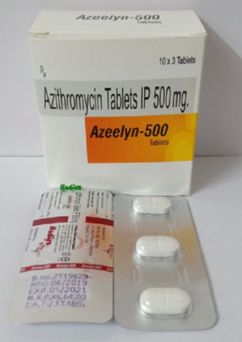 Azeelyn-500 Azithromycin 500 MG Antibiotic Tablet, 10x3 Blister