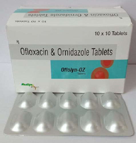 Oflolyn-oz Ofloxacin And Ornidazole Antibiotic Tablet Ip, 10x10 Alu Alu