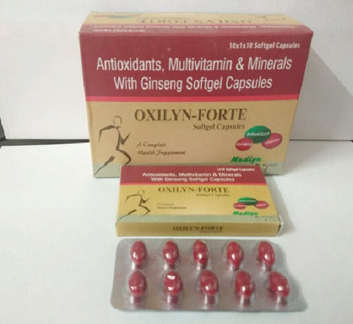 Discat Dot Fabric Oxilyn-Forte Antioxidant, Multivitamin, Multimineral And Ginseng Softgel Capsule