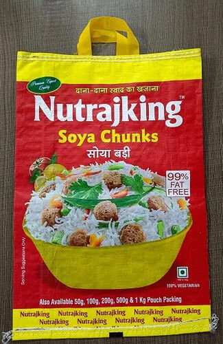 Printed Bopp Bags For Soya Chunk Packaging With Packaging Size 10kg