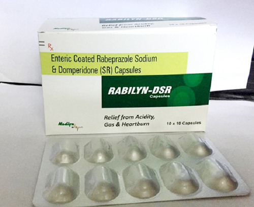 Rabilyn-DSR - Rabeprazole Sodium (EC) And Domperidone (SR) Capsules | Oral Prescription Only, Recommended For Gastro-Oesophageal Reflux Disease, For Adults, Room Temperature Storage