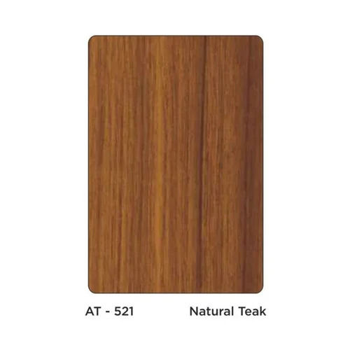 Rectangular Shape And 2 Mm Thickness Natural Teak Wooden Plain Acp Sheet Application: Agrochemical