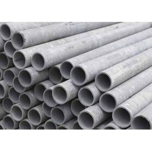 Grey Round Plain Rough Surface Strong Asbestos And Cement Pipes For Sewage