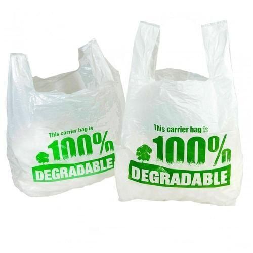1 Kg Holding Capacity U Cut Printed Biodegradable Grocery Bag