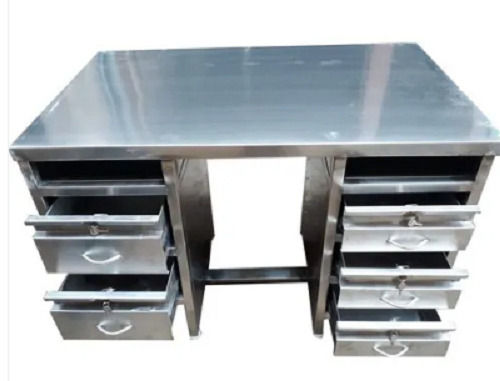 20 Mm Thick And 15 Foot Light Duty Galvanized Double Sided High Steel Cash Counter 