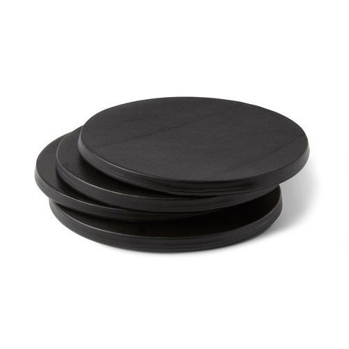 4 Inch Diameter Round Matte Finish Plastic Tea Coaster, 6 Piece Set Capacity: 1 M3/Hr