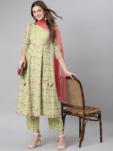 Designer Cotton Readymade Anarkali Suit Set With Dupatta For Festive  Wearrrrrrrrr at Best Price in Ahmedabad | Global Indicraft