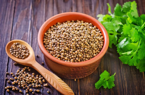 Natural Colora And Taste Dried Yellow Loose Coriander Seeds, For Food Application: Construction