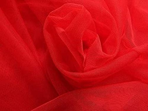 Breathable Plain Light Weight Sheer Appearance Net Fabrics For Clothing