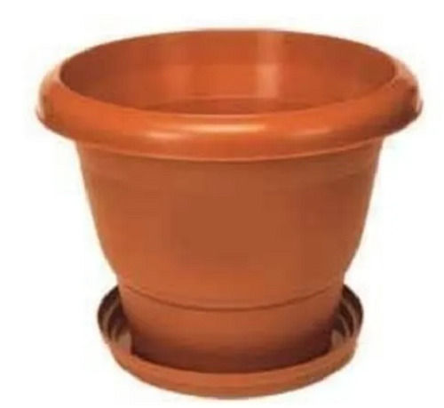 Glossy Finish and Round Shape Plastic Flower Pots For Planting