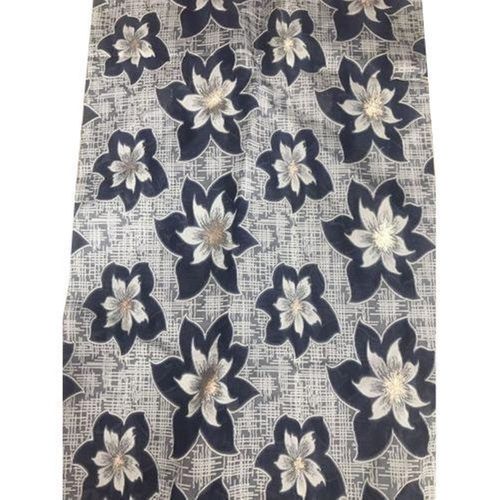 Grey Soft Smooth Quick Dry Durable Washable Floral Blended Printed Cotton Fabric