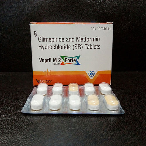 VOPRIL M2 FORTE Glimepiride And Metformin Hydrochloride (SR) Tablet