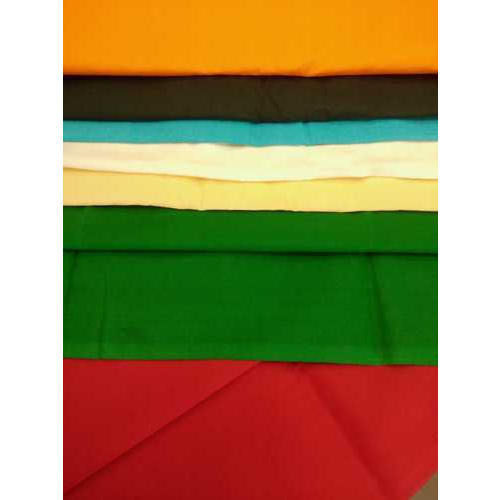 Durable 39 Inch Width Multicolor Plain Cotton Poplin Fabric For Garment Making