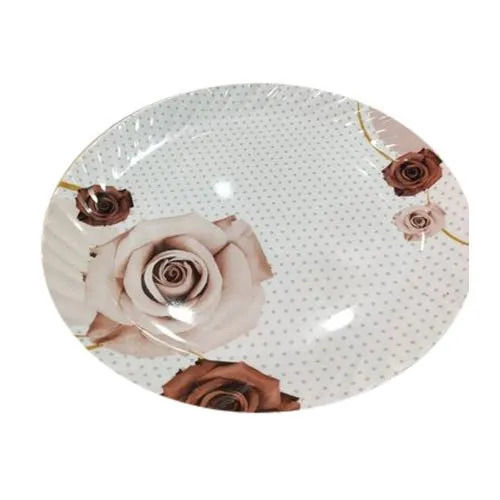 Designer Food Grade Freezer Safe White Round Melamine Dinner Plates