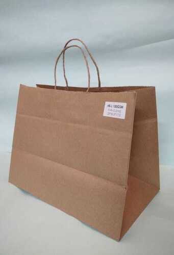 Kraft Paper Carry Bag For Shopping And Packaging Use