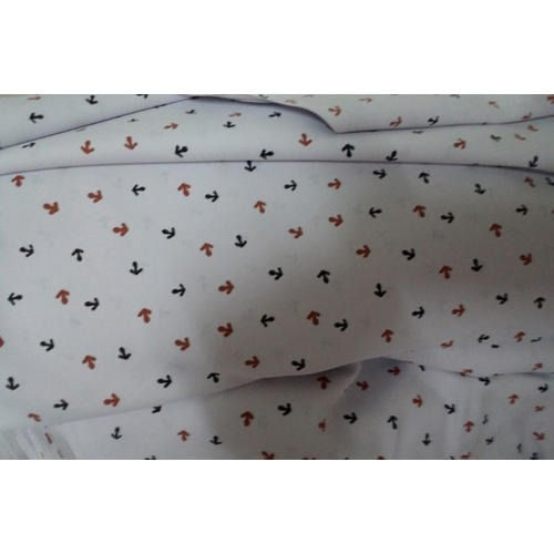 Printed 100 GSM 100% Polyester Shirting Fabric, 44 Inch Width, 100 CM Length