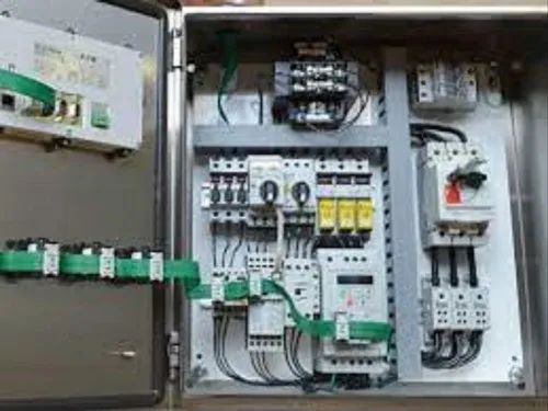 Single And Three Phase Industrial Mild Steel Control Panel Injection