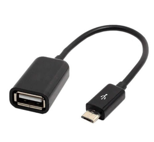 Travel Type Micro Usb Interface and Black Color 10 Inch OTG Cable