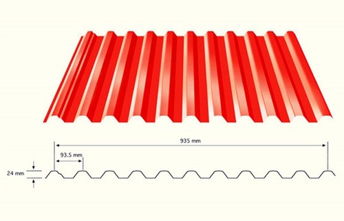 0.50 से 0.80 मिमी की मोटाई के साथ आवासीय, वाणिज्यिक और औद्योगिक उपयोग के लिए ब्लू स्कोप शीट