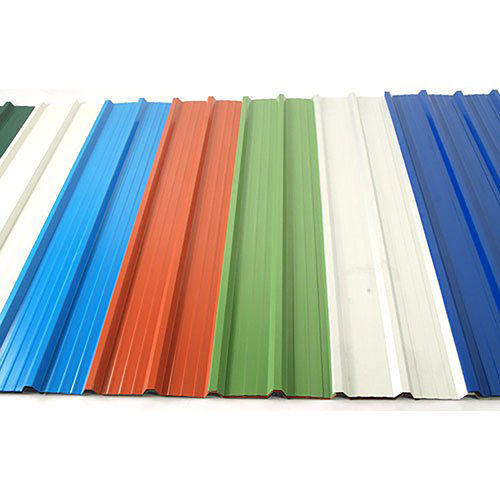 All Colors Available Colour Profile Sheet For Roofing System With 3.75 Feet Widths And 0.40 To 0.50 Thickness