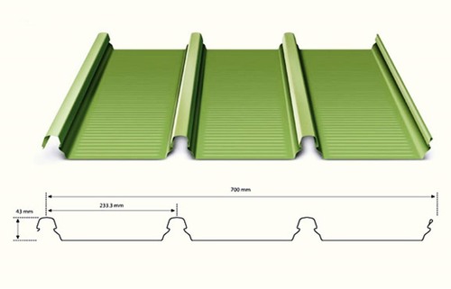 3.75 फीट चौड़ाई और रंग पॉलिश के साथ संक्षारण प्रतिरोधी टाटा रूफिंग शीट्स