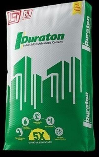 White And Green Duraton Cement Bags For Construction