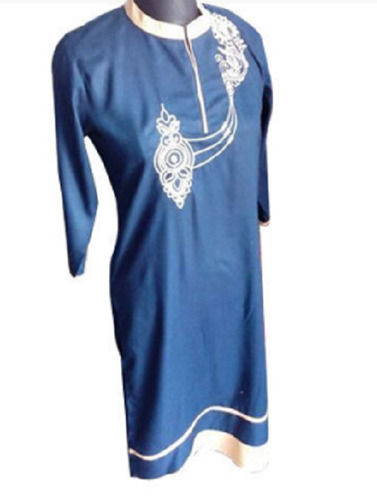 Ladies Plain Fancy Silk Embroidered Kurtis For Formal And Casual Wear