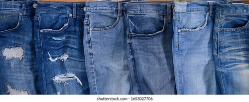Mens 30-36 Size Casual Wear Blue Comfort Fit Denim Jeans