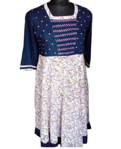 Printed Casual And Traditional Wear Jaipuri Cotton Kurtis For Ladies