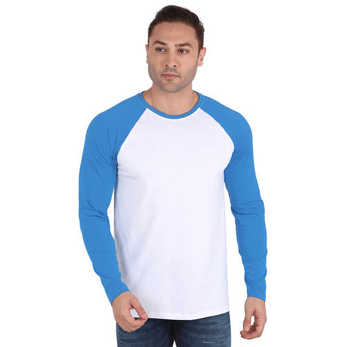 Online Ups Regal Casual Wear Bio-Wash Full Sleeves Round Neck Cotton T-Shirts For Men